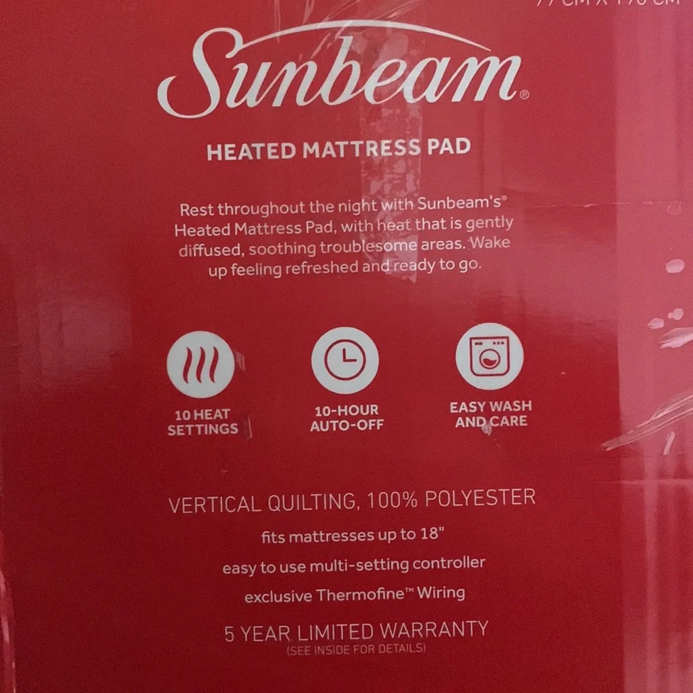 Twin Heated Mattress Pad With Control